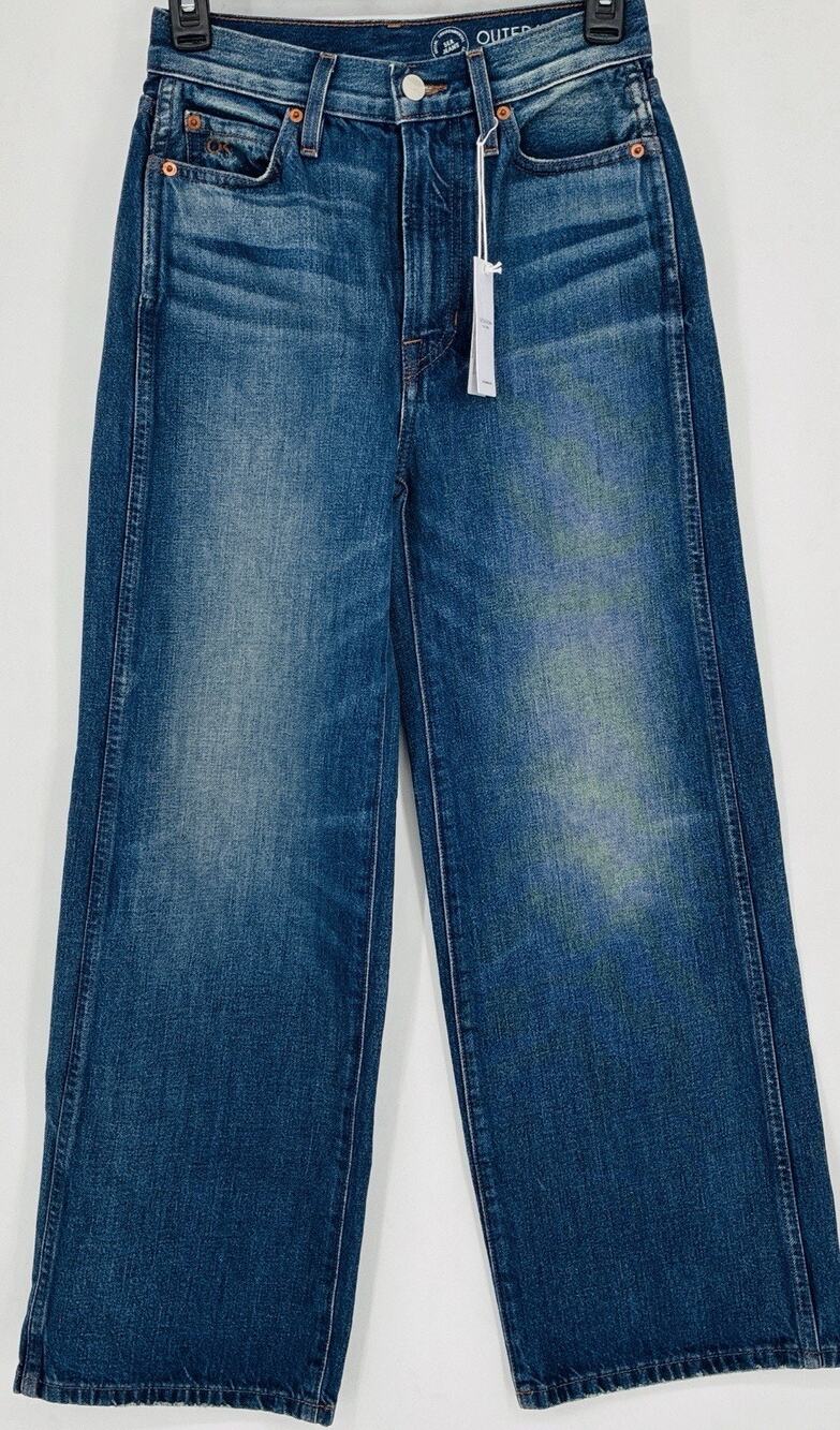 NWT Outerknown Sz 24 SEA Brooke Beachwood Wide Leg Organic Cotton Jeans